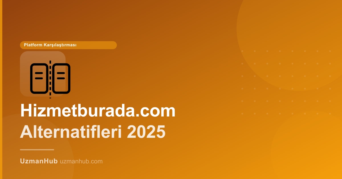 Hizmetburada.com Alternatifleri 2025: Ev ve İş Hizmetleri İçin En İyi Platformlar